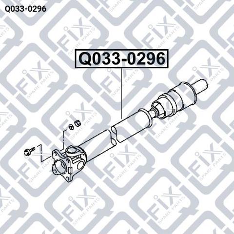 Передний карданный вал Mitsubishi Pajero 3