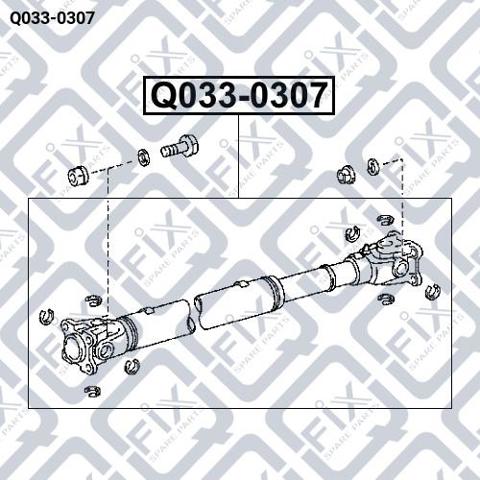Передний карданный вал Q0330307 Q-FIX