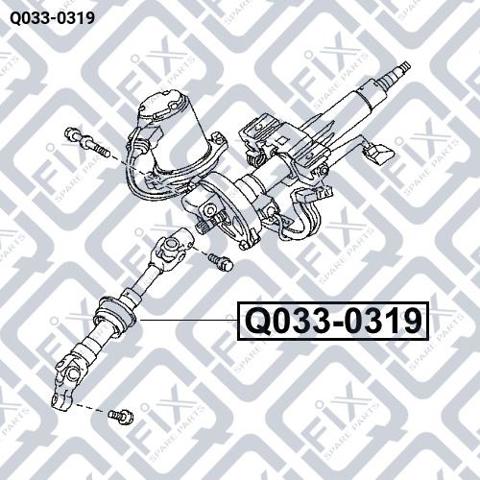 Нижний вал рулевой колонки Q0330319 Q-FIX