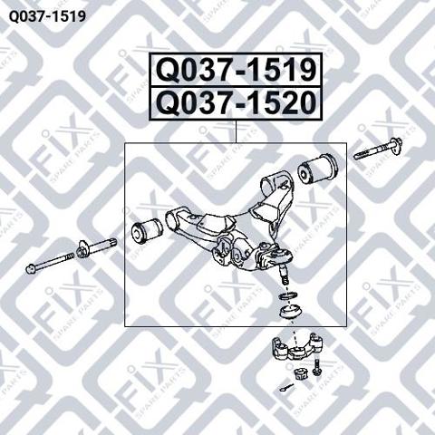 Рычаг передний нижний левый Q0371519 Q-FIX