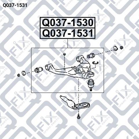 Q-FIX Q0371531 Нижний рычаг в наличии Чернигов