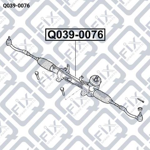 Рейка рулевая Q0390076 Q-FIX