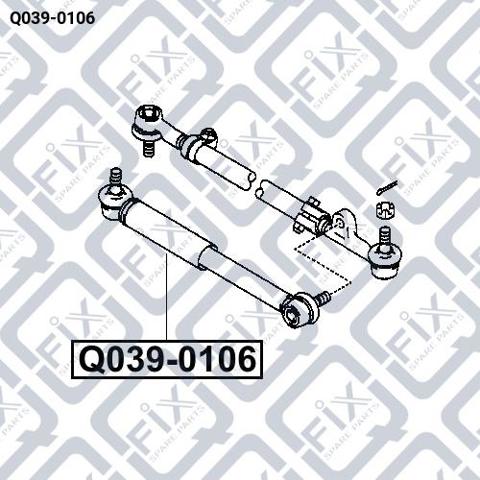 Q0390106 Q-FIX Амортизатор рулевого механизма (демпфер) купить в Львов