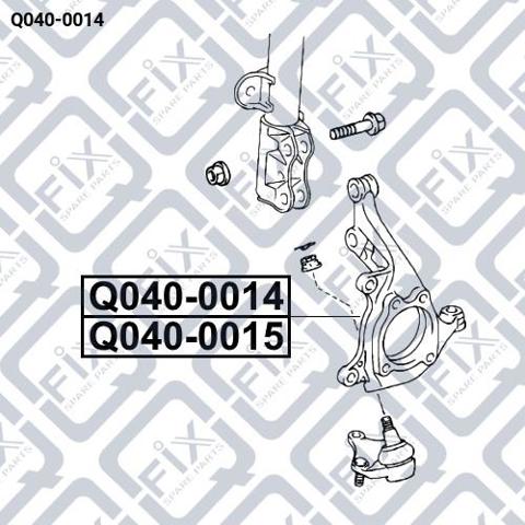 Ось передняя и поворотные кулаки Q0400014 Q-FIX