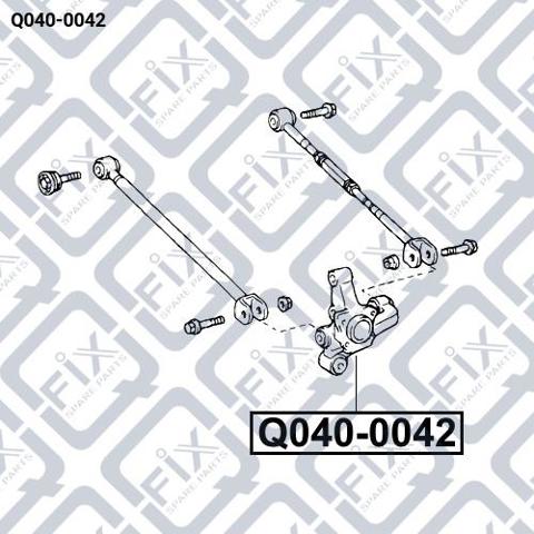 Q-FIX Q0400042 Цапфа задняя левая в наличии Киев