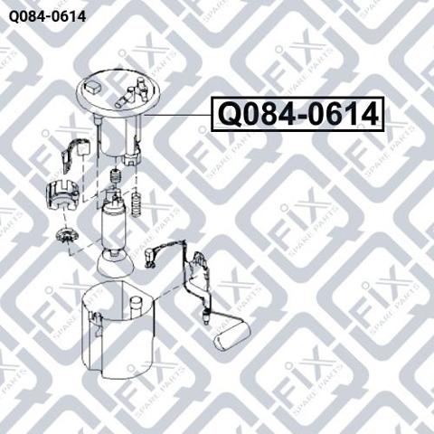 Фильтр топливный Q0840614 Q-FIX