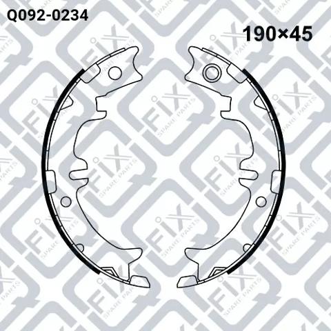 Q-FIX Q0920234 Колодки ручника в наличии Каменское