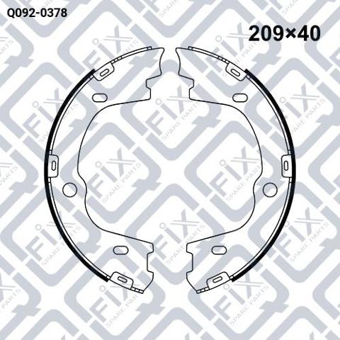 Q0920378 Q-FIX Колодки ручника купить в Сумы
