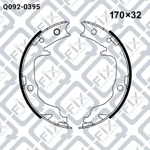 Q-FIX Q0920395 Колодки ручника в наличии Ровно