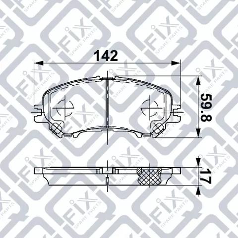 Тормозные колодки Q0931317 Q-FIX