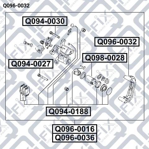 Скоба суппорта заднего Мазда 6