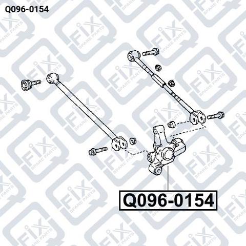 Цапфа поворотного кулака Q0960154 Q-FIX