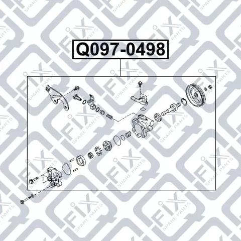 Q-FIX Q0970498 Насос ГУР в наличии Одесса