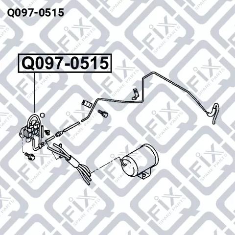 Клапан вакуум.вкл.переднего моста Q0970515 Q-FIX