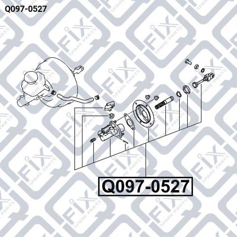 Главный цилиндр сцепления Q0970527 Q-FIX