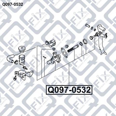 Главный цилиндр сцепления Q0970532 Q-FIX
