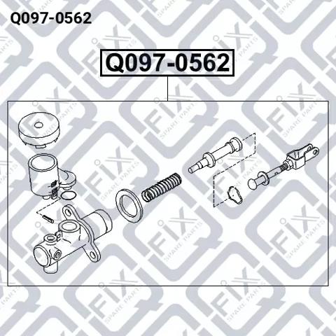 Главный цилиндр сцепления Q0970562 Q-FIX
