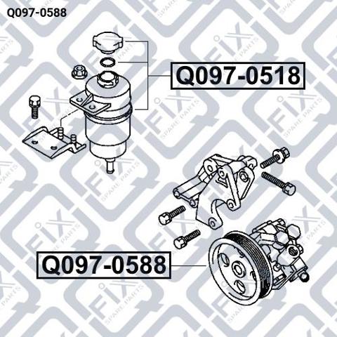 Насос рулевого механизма Q0970588 Q-FIX