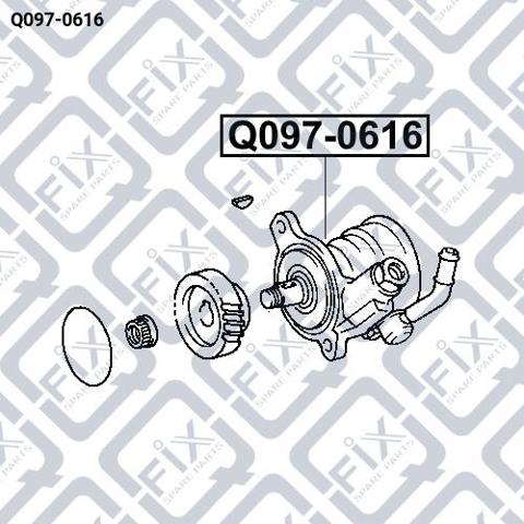 Q-FIX Q0970616 Насос ГУР в наличии Чернигов
