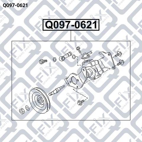 Насос гидроусилителя механизма рулевого управления Q0970621 Q-FIX