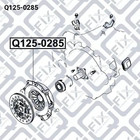 Корзина диска сцепления Q1250285 Q-FIX