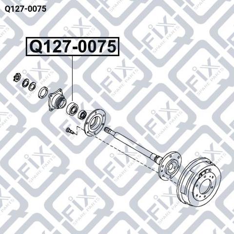 Задний подшипник Q1270075 Q-FIX