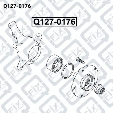 Подшипник передней ступицы Q1270176 Q-FIX