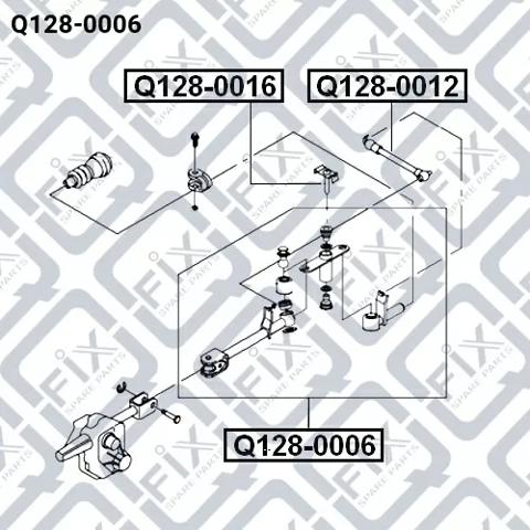 Тяга кулисы АКПП/КПП Q1280006 Q-FIX