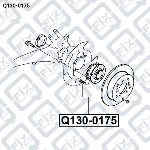 Q-FIX Q1300175 Ступица задняя в наличии Одесса