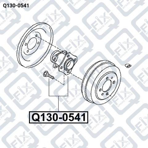 Ступица заднего колеса Q1300541 Q-FIX
