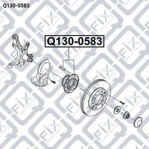 Ступица колеса передняя Hyundai H-1 STAREX Starex