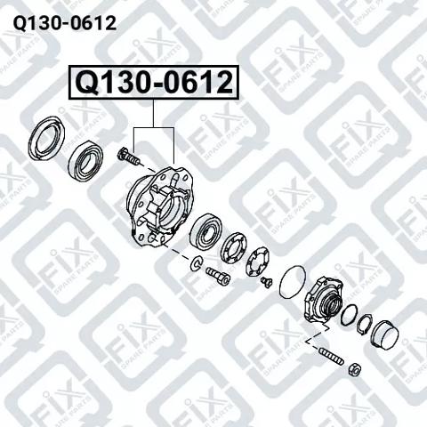 Ступица переднего колеса Q1300612 Q-FIX