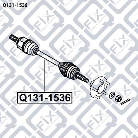 Полуось передняя левая Митсубиси Лансер X