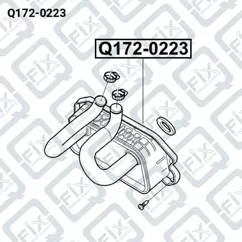 Радиатор АКПП Q1720223 Q-FIX