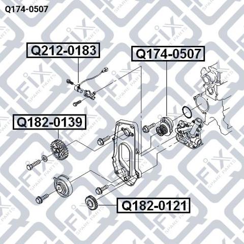 Помпа охлаждения Дэу Ланос