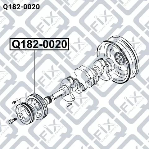 Q1820020 Q-FIX Шкив коленвала купить в Ровно