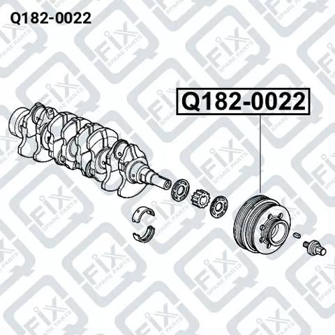 Шкив-демпфер коленвала Q1820022 Q-FIX