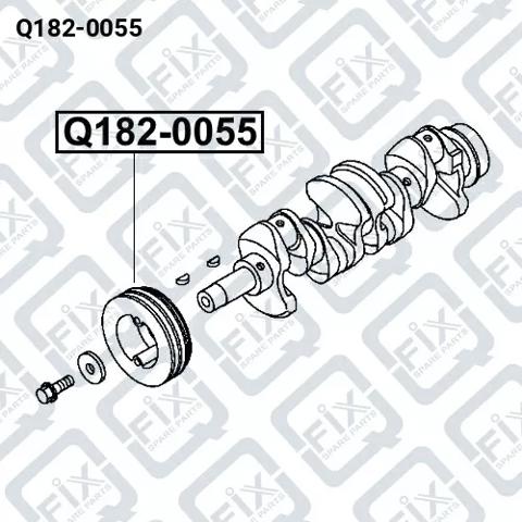 Q1820055 Q-FIX Шкив коленвала купить в Черкассы