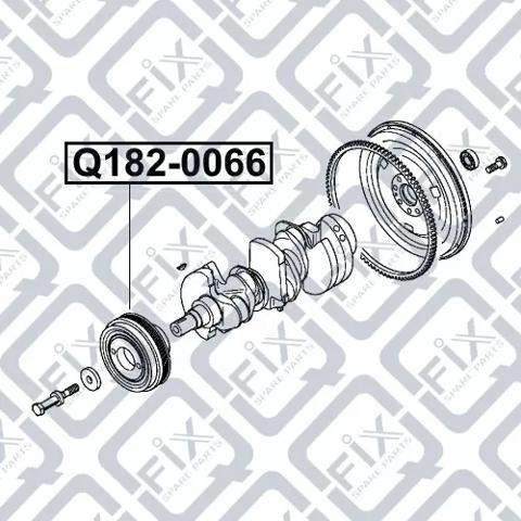 Шкив коленвала Q1820066 Q-FIX