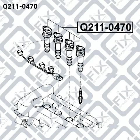 Q2110470 Q-FIX Катушка зажигания купить в Черкассы