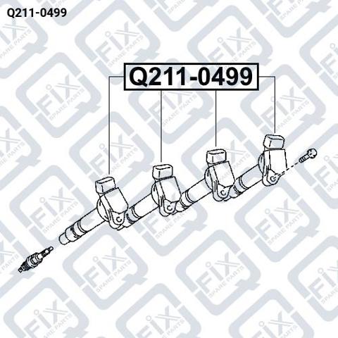 Q-FIX Q2110499 Катушка зажигания в наличии Каменское