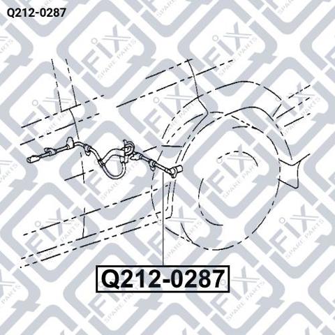 Датчик АБС (ABS) задний, левый Q2120287 Q-FIX