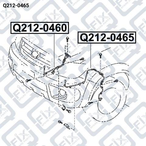 Передний левый датчик абс Q2120465 Q-FIX