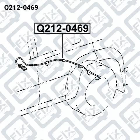 Q2120469 Q-FIX Датчик АБС (ABS) задний правый купить в Винница
