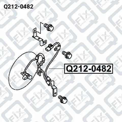 Q-FIX Q2120482 Датчик АБС (ABS) передний правый в наличии Павлоград
