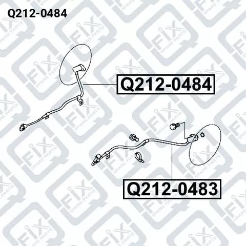 Датчик АБС (ABS) задний, правый Q2120484 Q-FIX