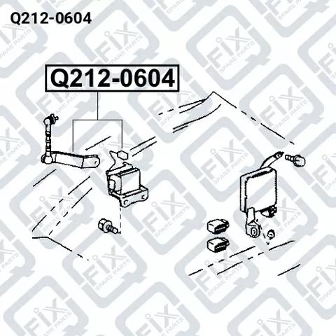 Q-FIX Q2120604 Датчик уровня положения кузова передний правый в наличии Чернигов