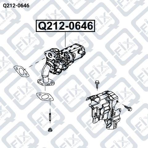 Q-FIX Q2120646 Радиатор системы EGR в наличии Чернигов