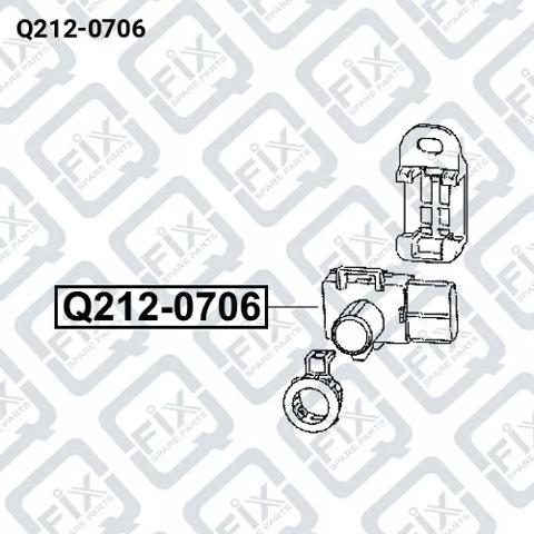 Датчик сигнализации парковки (парктроник), задний Q2120706 Q-FIX