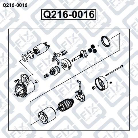 Стартер автомобиля Q2160016 Q-FIX